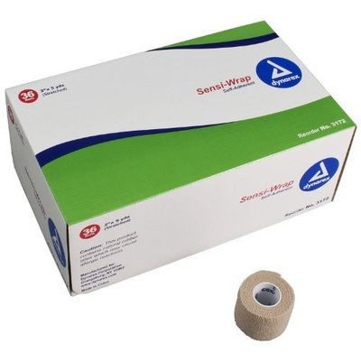 Dynarex YDS Sensi-Wrap Self Adherent Bandage, 2 Inches x 5 Yards, 36 Count (Pack of 36)