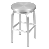 Eurostyle Counter Stool: Euro Style Milton-C Swivel Counterstool - Aluminum