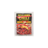 Williams CHILI Seasoning - for 1 Pound of Meat - 12 (TWELVE) .87 oz packets