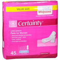 Walgreens Certainty Bladder Protection Pads for Women Ultra Absorbency