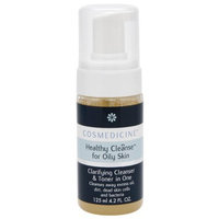 Cosmedicine Healthy Cleanse Oily Foaming Cleanser and Toner In One, 4.2-Ounce