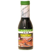 JES Teriyaki Marinade & Sauce - Ginger, 14.3-Ounce Bottle (Pack of 3)