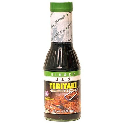 JES Teriyaki Marinade & Sauce - Ginger, 14.3-Ounce Bottle (Pack of 3)