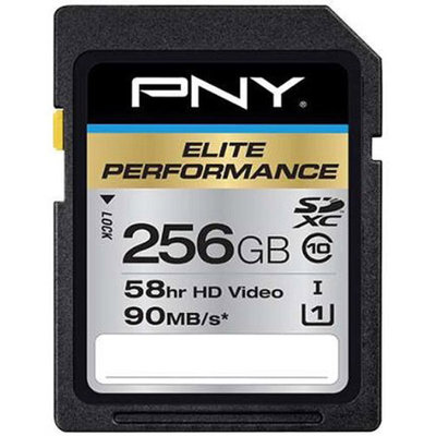 PNY 256GB Elite Performance SDXC Class 10 Memory Card