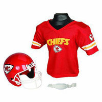 Franklin Sports NFL Chiefs Helmet/Jersey set- OSFM ages 5-9