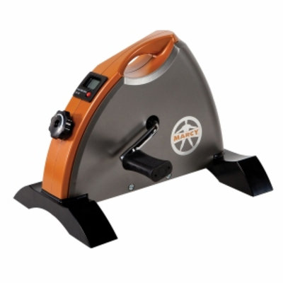 Marcy Deluxe Cardio Mini-Cycle, Silver Orange and Black, 1 ea