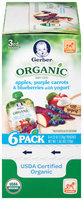Gerber® Organic 3rd Foods® Apples, Purple Carrots & Blueberries with Yogurt Baby Food 6-4.23 oz. Pouches