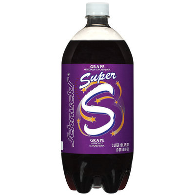 Schnucks Grape Super S Soda 3 L Plastic Bottle