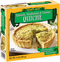 Trader Joe's® Spinach, Mushroom & Cheese Quiche 6 oz. Box