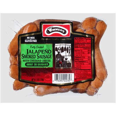 Wimmer's® Jalapeno Smoked Sausage with Cheddar Cheese 13 oz. Pack