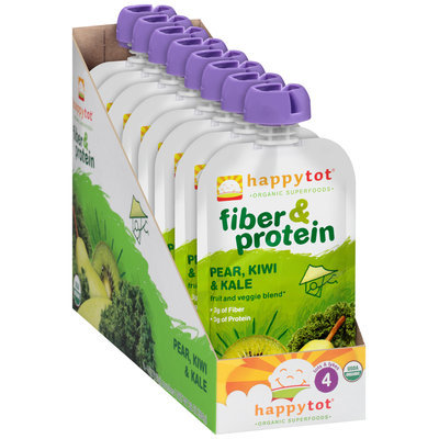 Happy Tot® Fiber & Protein Pear, Kiwi & Kale 8-4 oz. Pouch