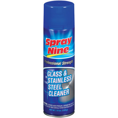 Spray Nine® Professional Strength Glass & Stainless Steel Cleaner 19 Oz Aerosol Can