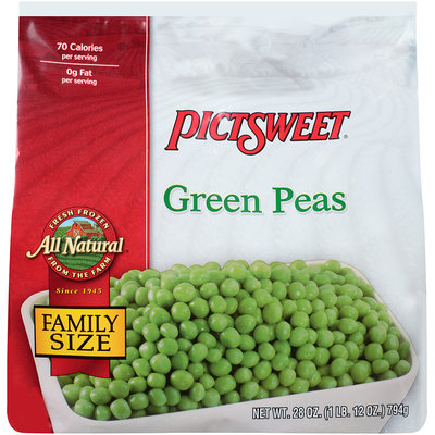ALL NATURAL Green Peas 28 OZ STAND UP BAG