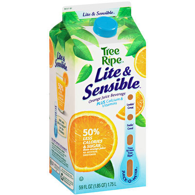 Tree Ripe Lite & Sensible Orange Juice Beverage Plus Calcium & Vitamins