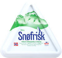 Snofrisk® Dill Fresh Spreadable Cheese 4.4 oz. Container