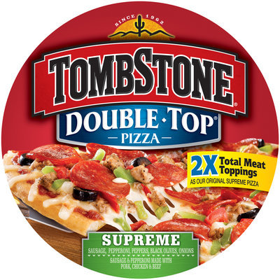 TOMBSTONE Double Top Supreme Pizza 25.9 oz.
