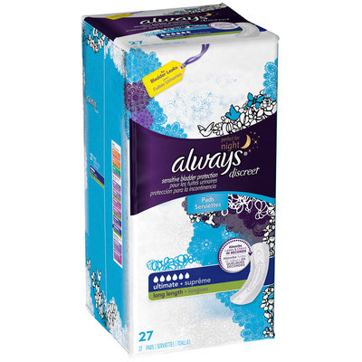 Always Discreet Incontinence Pads Ultimate Long Length