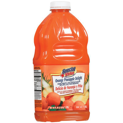 Special Value Orange Pineapple Delight Beverage 64 Fl Oz Plastic Bottle