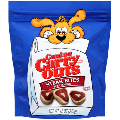 Canine Carry Outs Steak Bites Beef Flavor Dog Snacks, 12-Ounce