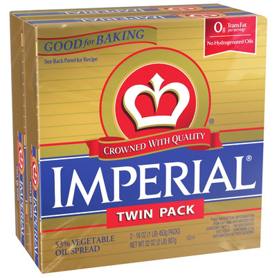Imperial® 53% Vegetable Oil Spread Twin Pack 32 oz. Box