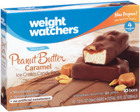 Weight Watchers Snack Size Peanut Butter Caramel Ice Cream Candy Bars 10 ct Box