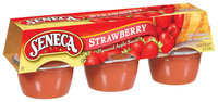 Seneca Strawberry 4 Oz Apple Sauce 6 Ct Carded Pk