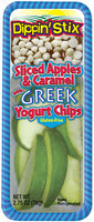 Reichel® Dippin' Sticks® Sliced Apples & Caramel with Greek Yogurt Chips 2.75 oz. Tray