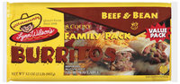 Lynn Wilson's Beef & Bean Family Pack Burritos 8 Ct Package
