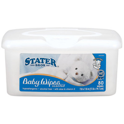 Stater Bros. Scented Baby Wipes 80 Ct Tube