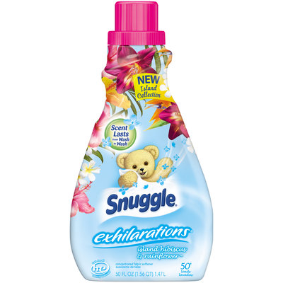 Snuggle® Exhilarations® Island Hibiscus & Rainflower™ 50 Loads Concentrated Fabric Softener 50 fl. oz. Bottle