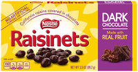 RAISINETS Dark Chocolate Covered Raisins 3.5 oz. Video Box (Pack of 18)