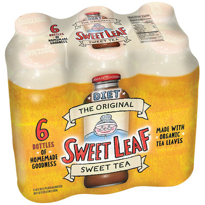 Sweet Leaf Diet Original Sweet Tea 6-16 fl. oz. Glass Bottles