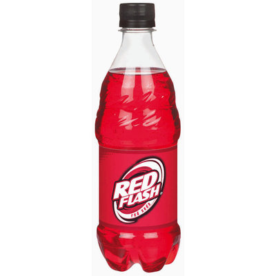 Red Flash Soda 20 oz Plastic Bottle