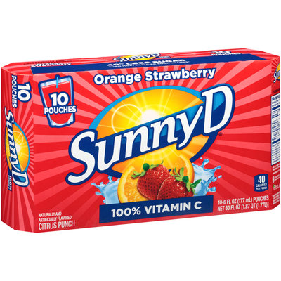 SunnyD® Orange Strawberry Citrus Punch 10-6 fl. oz. Pouches