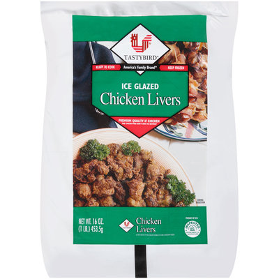 Tastybird® Ice Glazed Chicken Livers 16 oz. Bag
