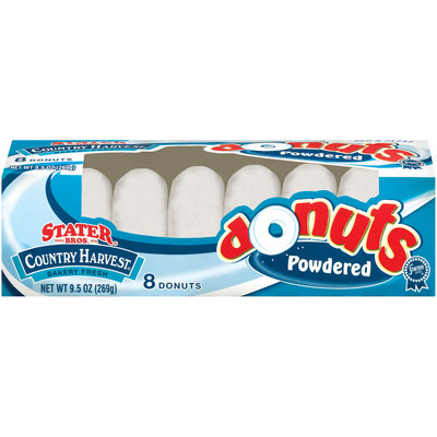 Stater Bros. Country Harvest Powdered 8 Ct Donuts 9.5 Oz Box