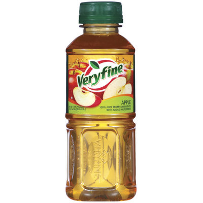 Veryfine Apple 100% Juice 10 Fl Oz Plastic Bottle
