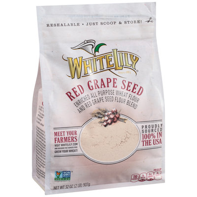 White Lily® Red Grape Seed Enriched All Purpose Wheat Flour 32 oz. Packet