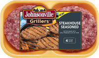 Johnsonville Grillers Steakhouse Seasoned 16oz 4ct tray (102036)