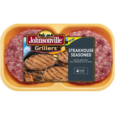 Johnsonville Grillers Steakhouse Seasoned 16oz 4ct tray (102036)