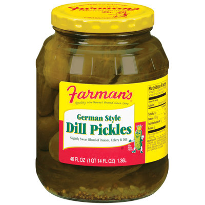 Farman's German Style Dill Pickles 46 Oz Jar