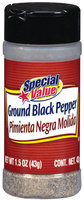 Special Value Ground Black Pepper 1.5 Oz Shaker