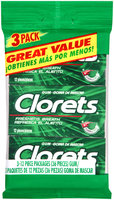 Clorets® Gum 3-12 Piece Packs