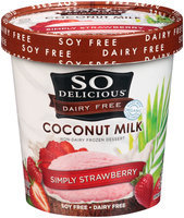 So Delicious® Dairy Free Coconut Milk Simply Strawberry 1 pt Carton