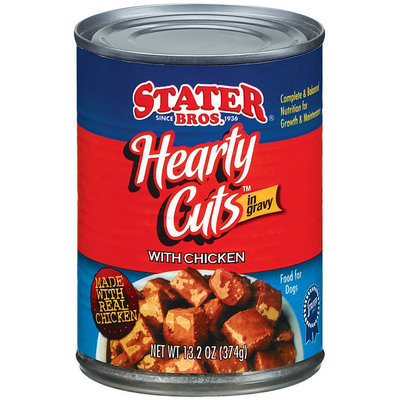 Stater Bros. Hearty Cuts In Gravy W/Chicken Dog Food 13.2 Oz Can