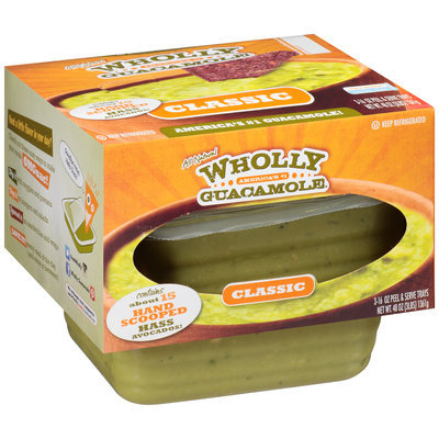 Wholly Guacamole® Classic Guacamole 3-16 oz. Trays