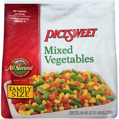 ALL NATURAL Mixed Vegetables 28 OZ STAND UP BAG