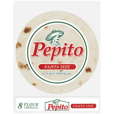 Pepito Flour Fajita Size 8 Ct Tortillas 8 Oz Bag