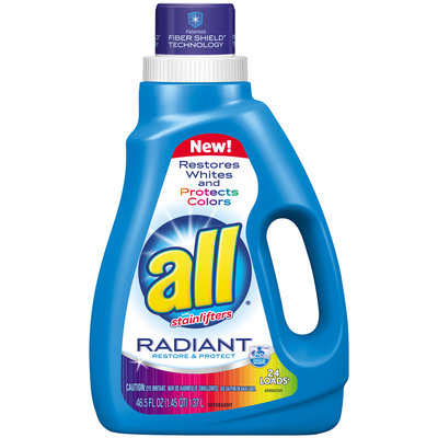 all® Radiant Laundry Detergent 24 Loads 46.5 fl. oz. Bottle