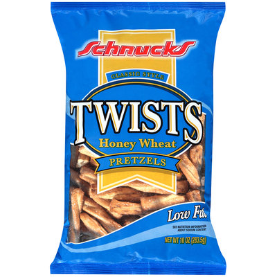 Schnucks® Classic Style Honey Wheat Twists Pretzels 10 oz. Bag.